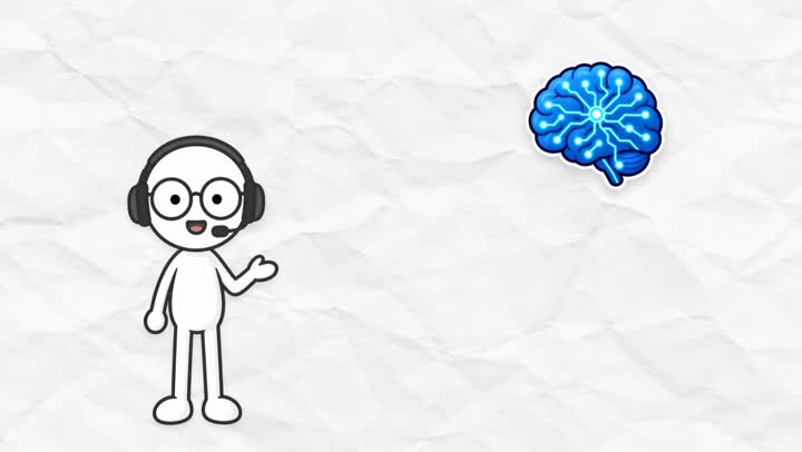 Stick figure animation video template — a frame from the preview
