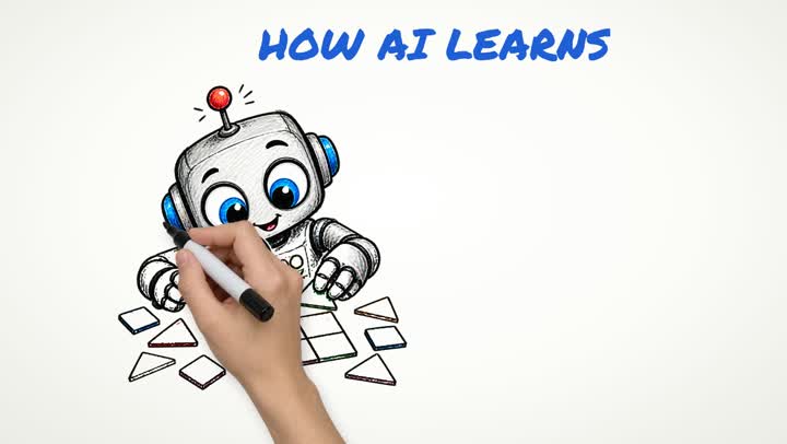 Whiteboard animation video template — a frame from the preview